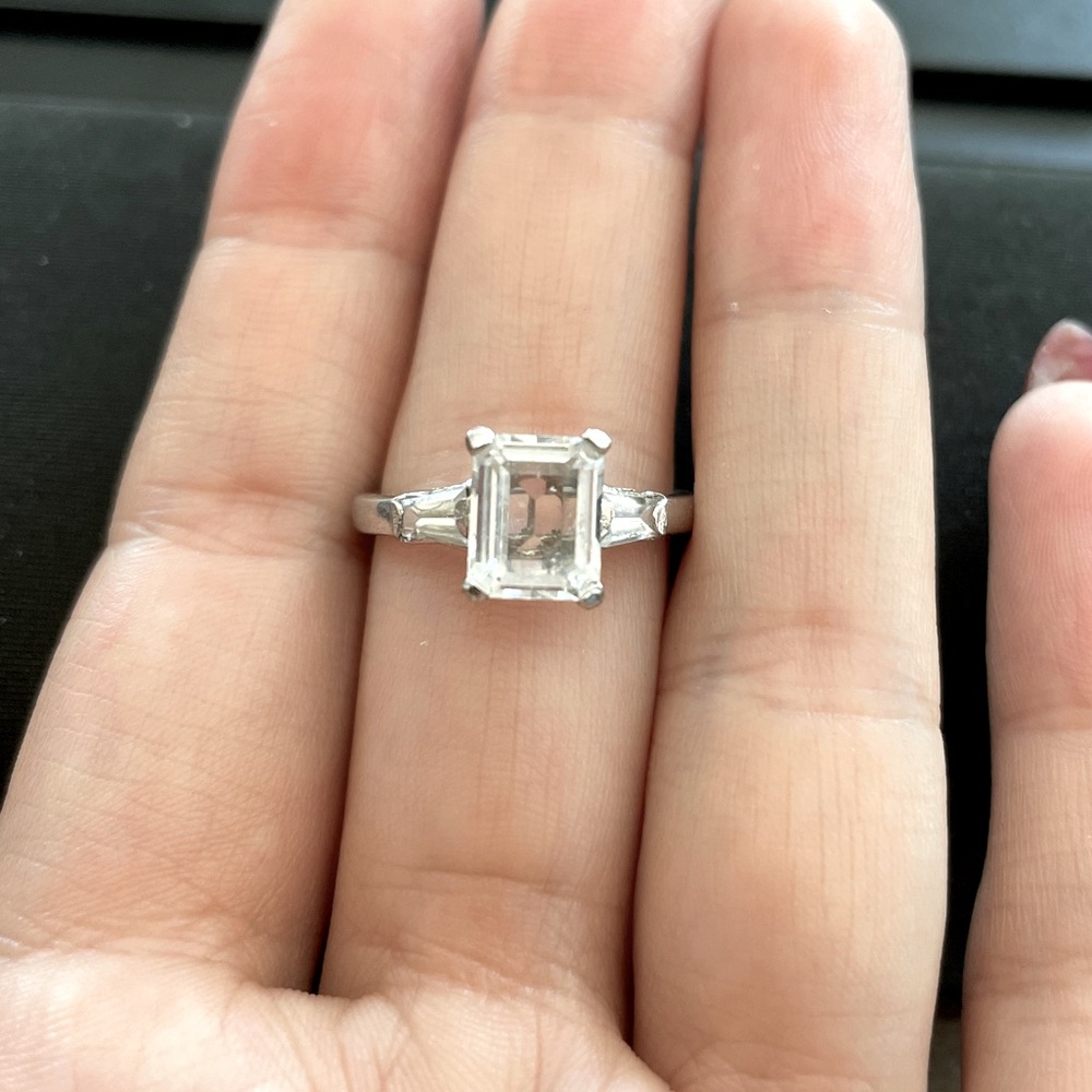 Emerald cut engagement style ring size 6